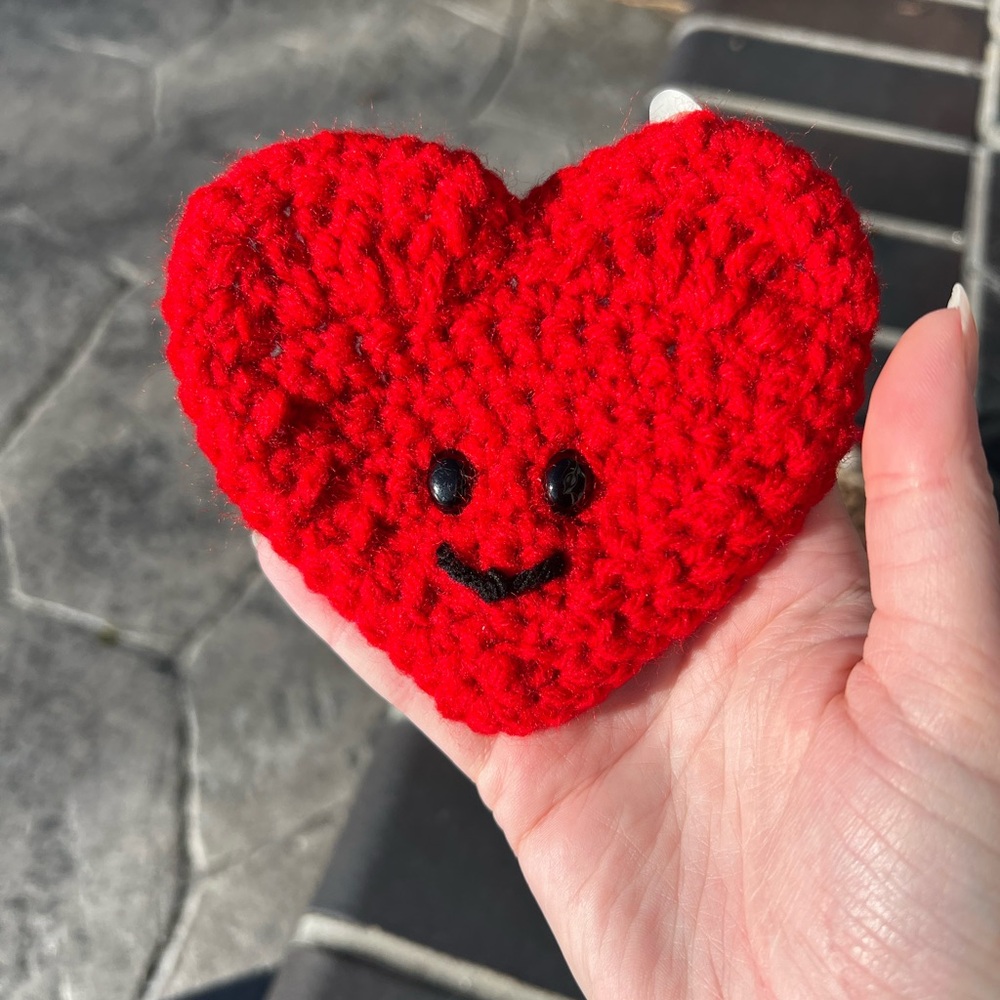 Hand Crocheted Valentines Heart Box of Chocolates - Picture 6 of 17